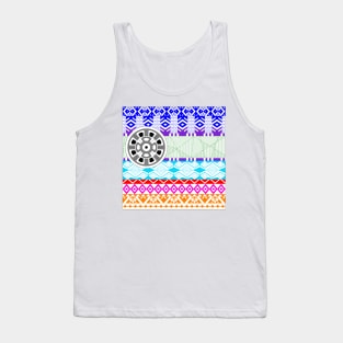 mayan mask pattern in mandala ecopop Tank Top